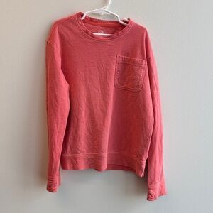 Athleta Kids Coral Crew Neck Sweatshirt w Pocket